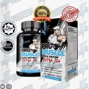 Pro Muscle Black Edition # 60 Tablets - Muscle Growth Booster For Men